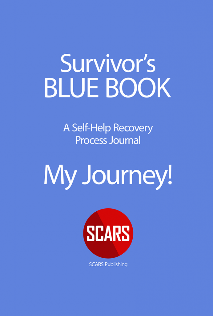 SCARS BLUE BOOK - Survivor's Recovery Journal available on shop.AgainstScams.org
