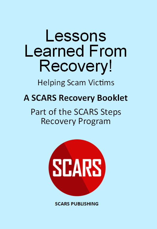 SCARS Recovery Program - Lessons Learned From Recovery - FREE DOWNLOAD - available on shop.AgainstScams.org